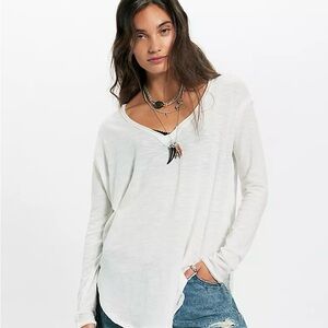 We The Free White Long Sleeve Top